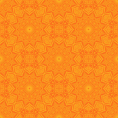 Ethnic floral seamless pattern