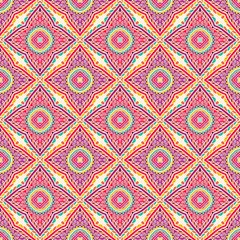 Ethnic floral seamless pattern