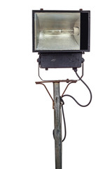 sport field lighting  isolated on white