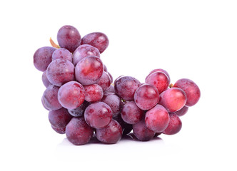 red grape isolated on white background.