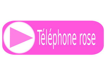 téléphone rose  sur pictogramme