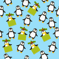 cute Christmas penguin