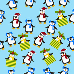 cute Christmas penguin