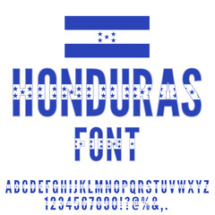 National Flag Font