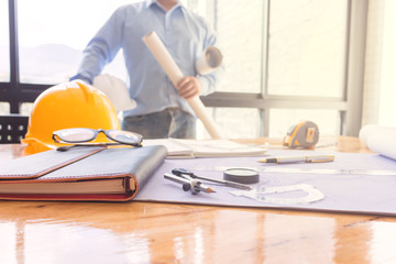 Young engineers working in the office