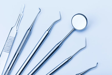 Dentist's medical equipment tools