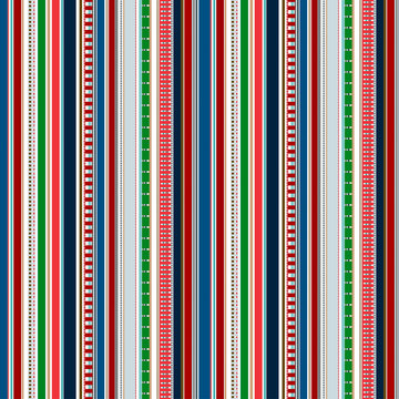 Stripes Seamless pattern; Christmas winter colors pattern.