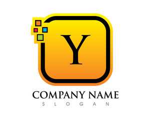 Y Letter Square Logo