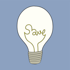Saving Energy Light Bulb