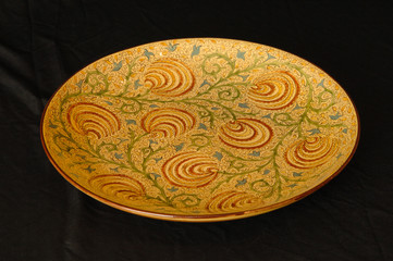 oriental antique ceramic plate