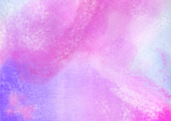 Watercolor hand painted background, pink, blue, purple texture high resolution