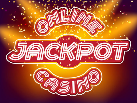 Jackpot casino Neon Font