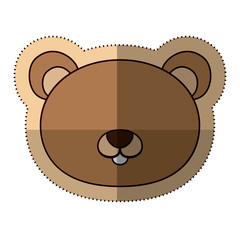 Beaver cartoon icon. Animal cute adorable creature and friendly theme. Isolated design. Vector illustration