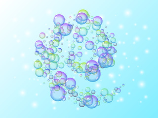 Color Soap bubbles