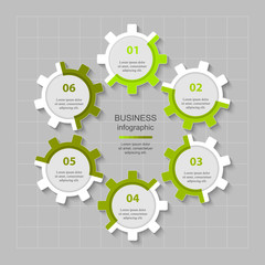 Vector business template for presentation.