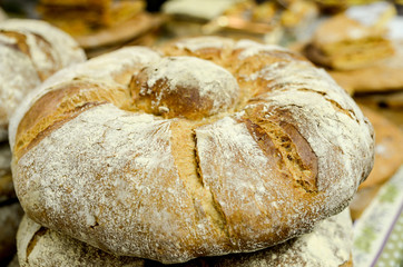 Pan redondo artesano