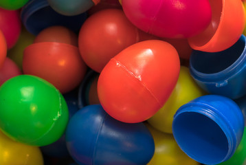 Colorful plastic eggs
