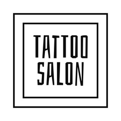 Tattoo salon logo template