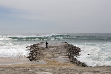 Pontão na Costa da Caparica