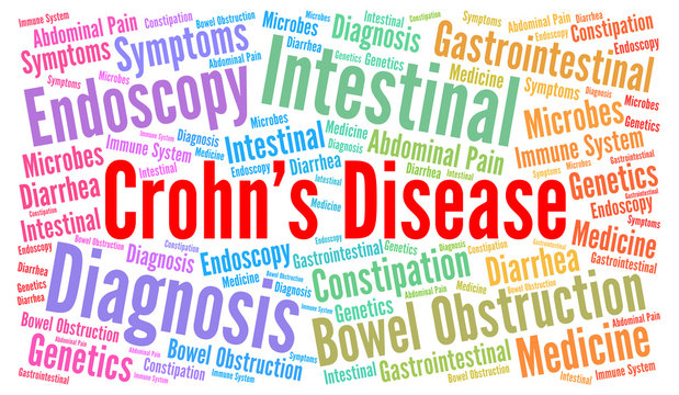 Crohn's disease word cloud