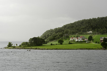 Scenic landscape in Lysefjord, Western Norway