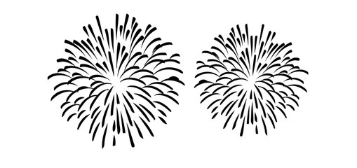 Obraz premium Silvester Feuerwerk Dekoration