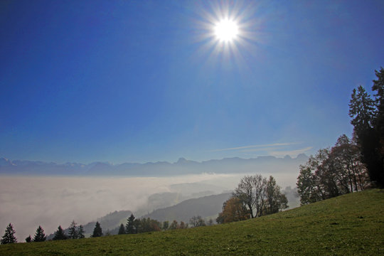 Fototapeta Längenberg, Alpen, Schweiz 