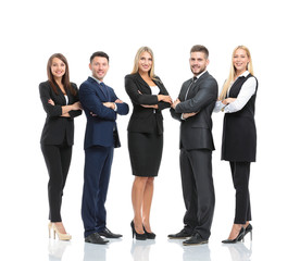 Obraz premium Team of successful and happy young people
