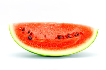 Watermelon Fruit isolated against white background.