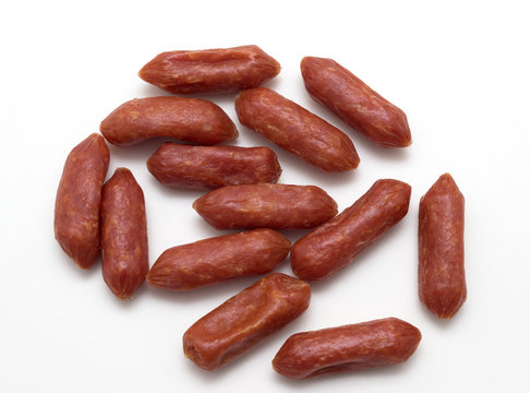 dried sausage isolated