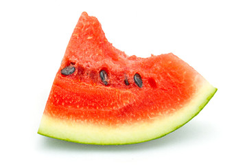 Watermelon Fruit isolated against white background.