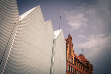 Szczecin / View of the old and modern architecture