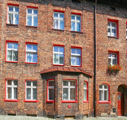 Fototapeta na wymiar Katowice / traditional building in Nikiszowiec district.