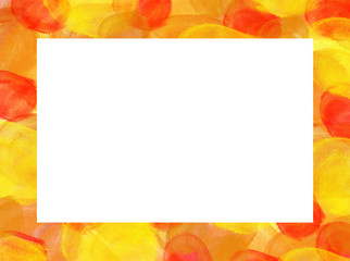 Watercolor Frame. Watercolor  frame background, isolated on white.