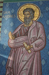 Fototapeta premium Saint Andrew Figure at Osorno Church in Chile