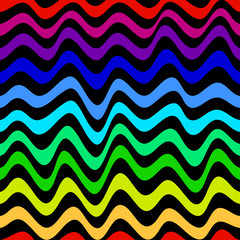 Vector illustration of a seamless repeating pattern abstract waves