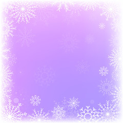 Naklejka na ściany i meble pink background with snowflakes