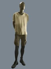 Fototapeta na wymiar Male mannequin dressed in casual clothes