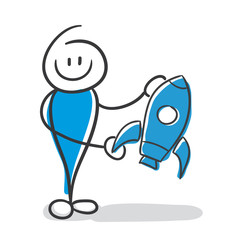 Stick Figure Series Blue / Startup