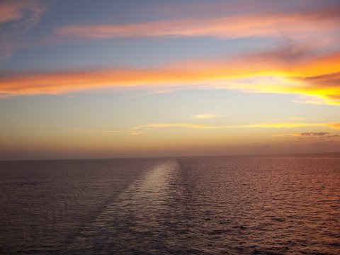 Gulf of Mexico Sunset from Cruise Ship