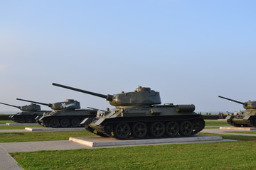 Fototapeta na wymiar tank t 34-85