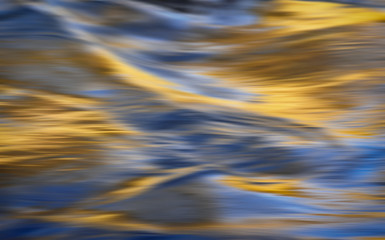 Abstract blurred water level