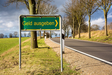 Schild 96 - Geld ausgeben