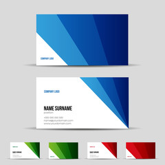 Modern business card template set