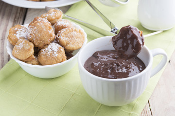 Chocolate with buñuelos