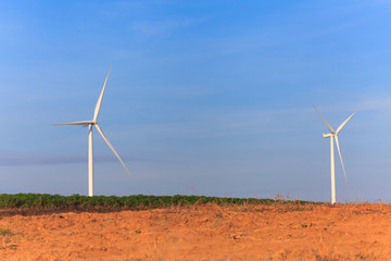 Wind turbine power generator farm