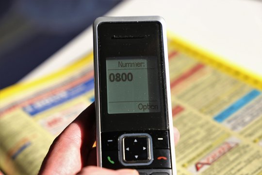 Telefonbuch und Telefon