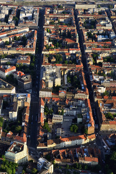 Zagreb center from air © astrobobo