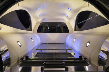 inside the hearse