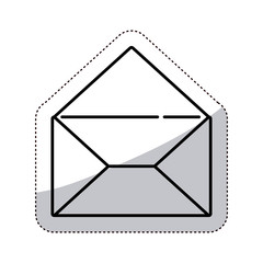 Envelope icon. Email mail message letter and marketing theme. Isolated design. Vector illustration